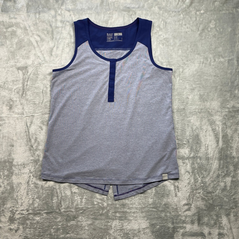 5.11 Tactical Women's Meridian Tank Top Blue Athletic Performance Shirt‎ Size S